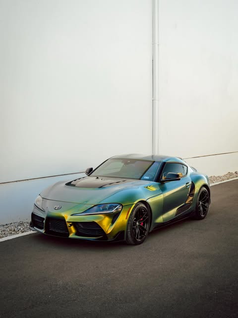 Custom vinyl wrapped Toyota Supra