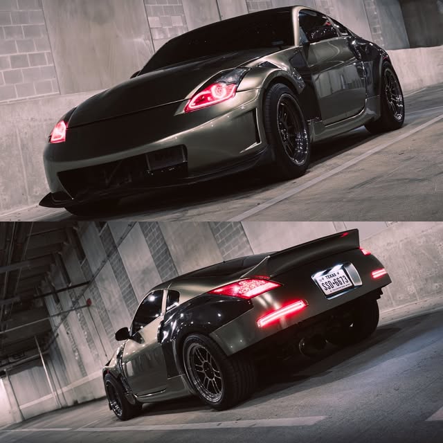 Nissan 350Z with tinted windows and smoked tails